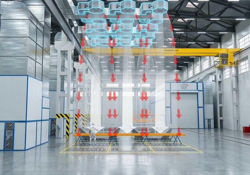 Зоны открытой окраски для строительных металлоконструкций